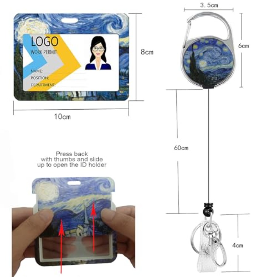 2 Pack ID Badge Holder with Re - Reel Oil review and price