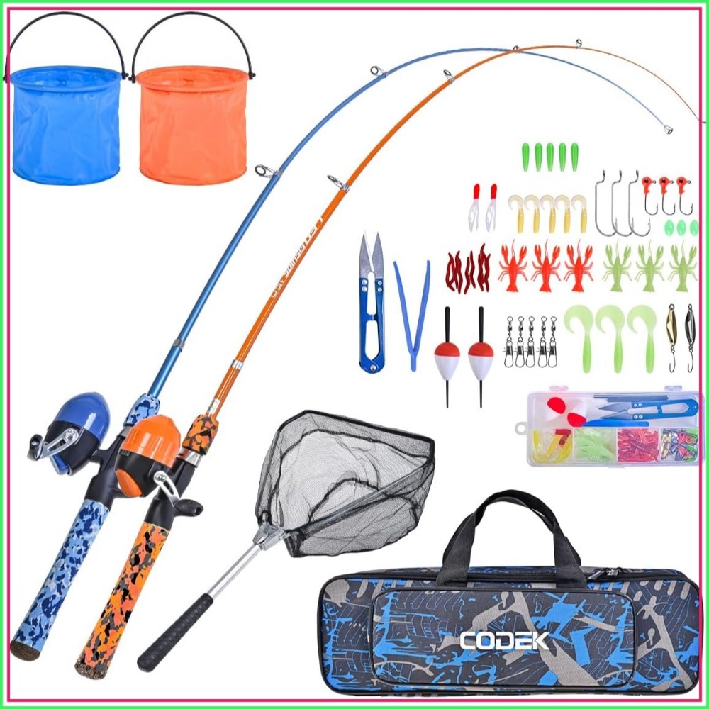 Kids Fishing Pole Set with Ful - Spincast Reel review and price