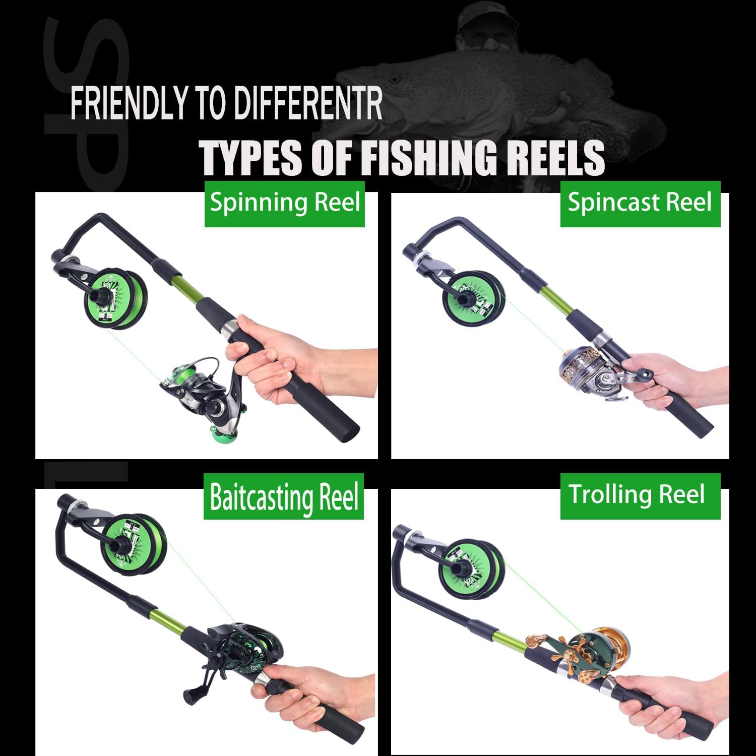 Fishing Line Spooler, Adjustab - Fly Reel review and price